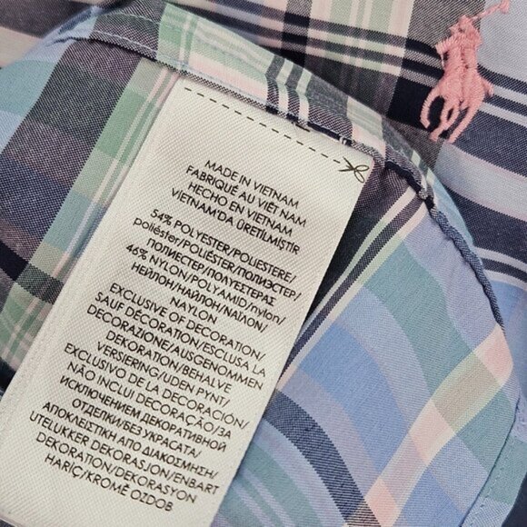 Ralph Lauren Dress Shirt Performance Long Sleeve Plaid Button Down Men's Sz 2XLT - Picture 10 of 11